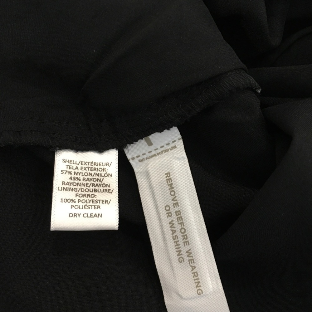 NWT loft Ann Taylor Lace black Sheath Dress long sleeve v neck size 2 - Picture 4 of 4